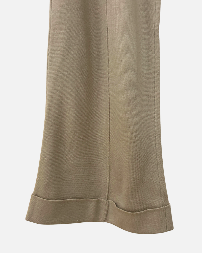 KNIT PANTS: SAND