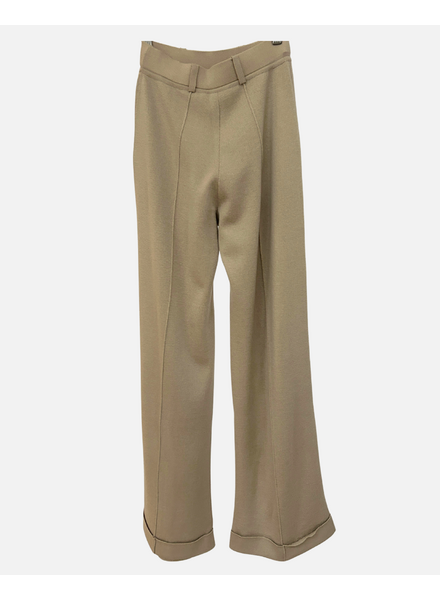 KNIT PANTS: SAND