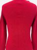 CASHMERE SHORT BUTTON FRONT CARDIGAN WITH TANK: RED