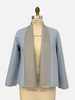 DF CASHMERE SHAWL COLLAR JKT: LIGHT BLUE-PEARL