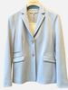 2 BUTTONS COTTON PIQUET BLAZER: LIGHT BLUE
