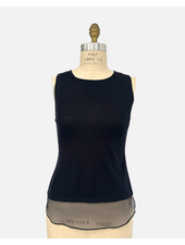 TANK WITH SILK, NAVY