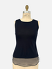 TANK WITH SILK, NAVY