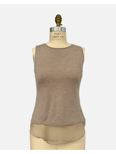 TANK WITH SILK, BEIGE