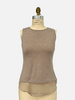 TANK WITH SILK, BEIGE