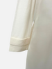 LIGHT WEIGHT OPEN CARDIGAN W/ ORGANZA: IVORY