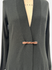 CASHMERE HIGH-LOW CARDIGAN, GREEN