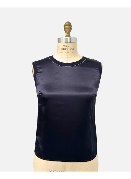 HAND DYE PONCHO W/ SEQUINS: AZURE