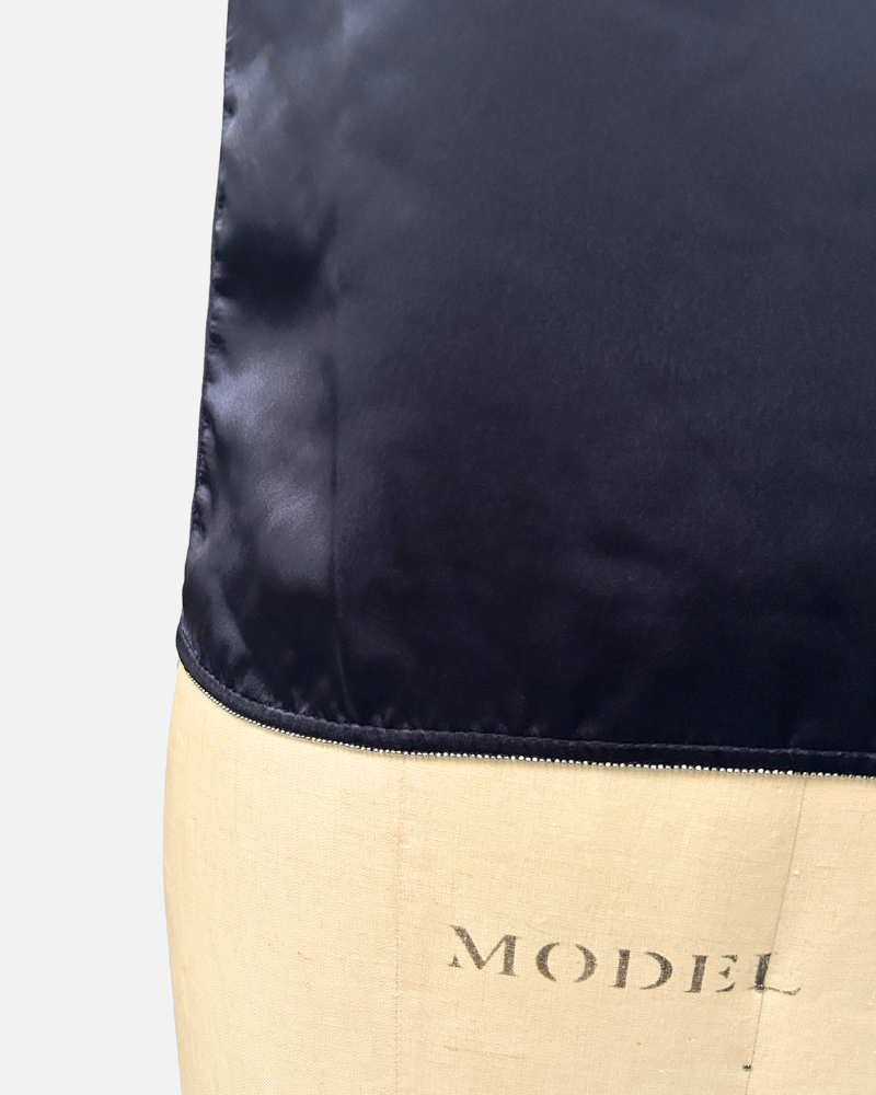 HAND DYE PONCHO W/ SEQUINS: AZURE