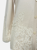 SILK LONG CARDIGAN W/LACE, IVORY
