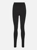 WOOL JERSEY LEGGING: BLACK