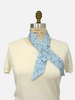 SILK TWILLY: WELLINGTON PRINT: LIGHT BLUE- 32" x 3"