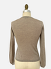 V NECK WITH LUREX: OCTOPUS: TAUPE