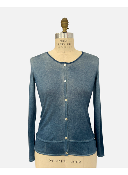 TIE DYE CARDIGAN:BLUE TONES