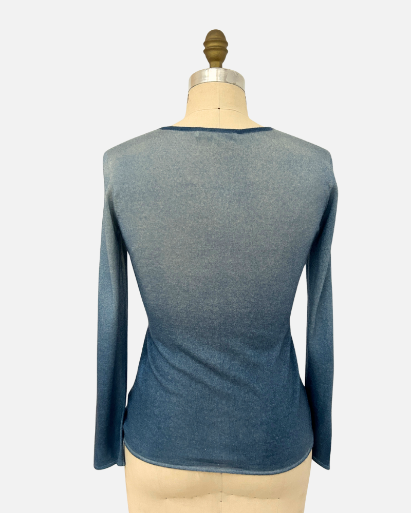 TIE DYE CARDIGAN:BLUE TONES