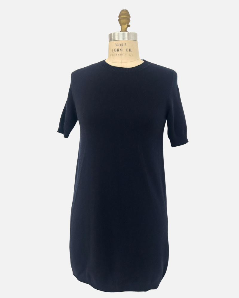 CASHMERE DRESS: MIDNIGHT BLUE