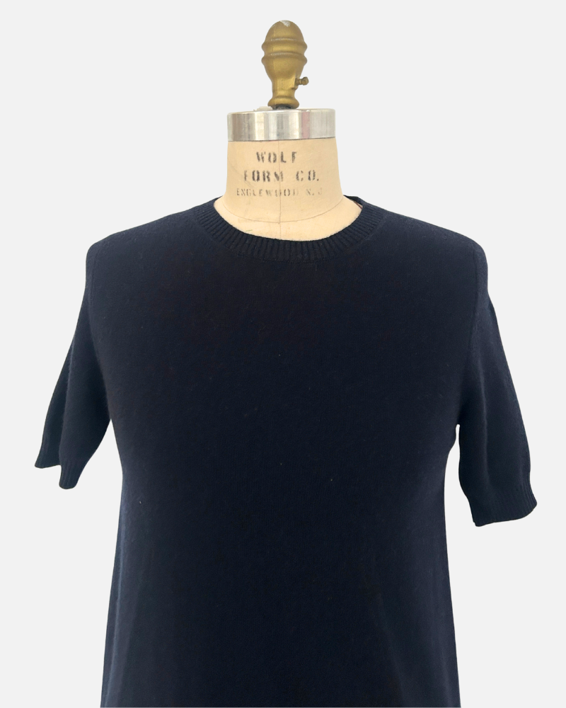 CASHMERE DRESS: MIDNIGHT BLUE