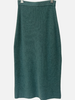 CASHMERE KNIT LONG SKIRT, TEAL GREEN