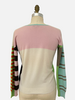 FRANCA MULTICOLOR V NECK PINK