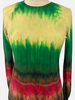 SUPERFINE LIGHT WEIGHT CREW SWEATER: ZANZIBAR  TIE DYE