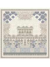 CASHMERE PRINTED SCARF: SEVILLE: IVORY
