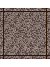 CASHMERE PRINTED SCARF: WELLINGTON: CHOCOLATE