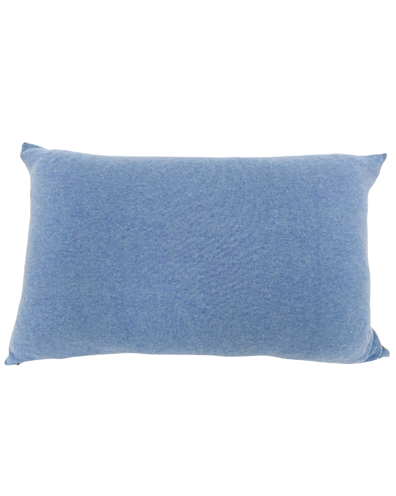 PILLOW 19087, 16" x 24", AZURE-NAVY-BEIGE