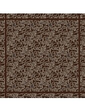 CASHMERE PRINTED SCARF: WELLINGTON: CHOCOLATE