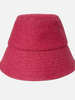 CASHMERE BUCKET HAT: PINK