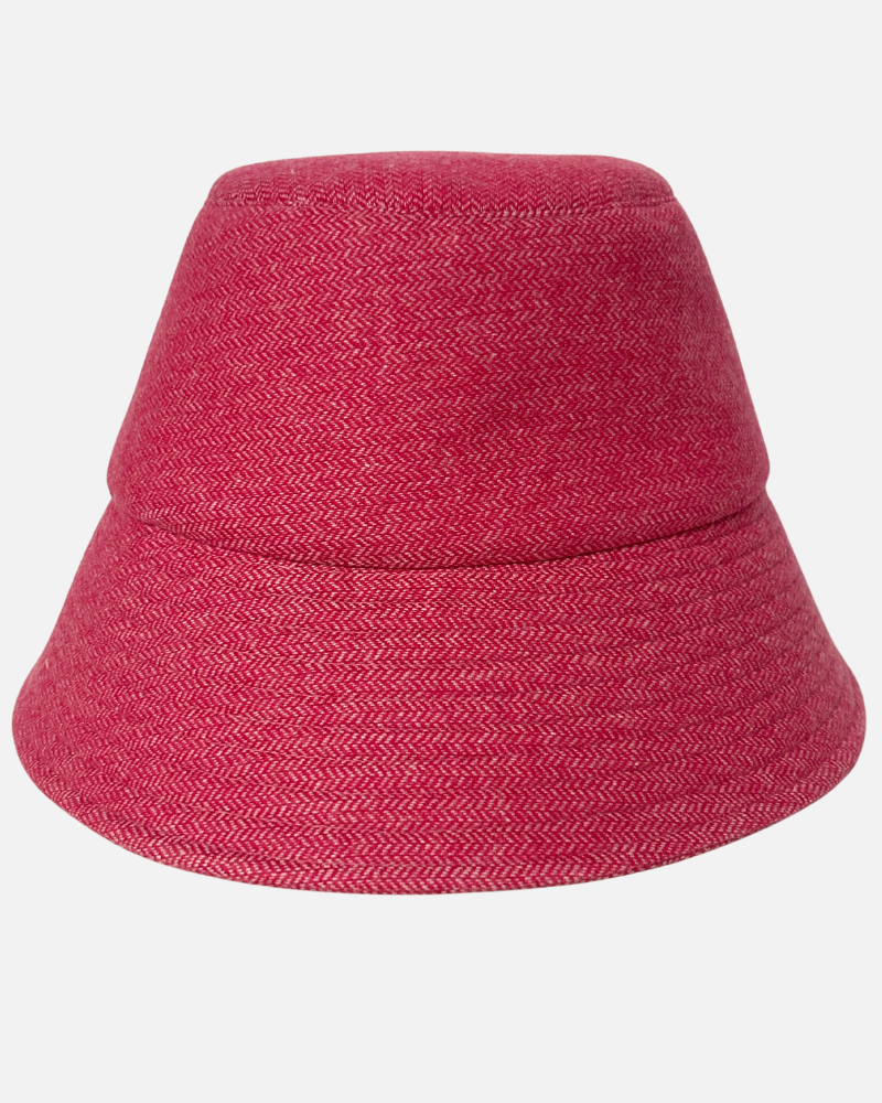 CASHMERE BUCKET HAT: PINK