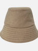 CASHMERE BUCKET HAT: BEIGE