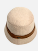 CASHMERE BUCKET HAT: BEIGE