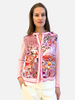CASHMERE KNITTED CARDIGAN WITH CAPRI PRINT:PINK