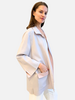 DOUBLE-FACE CASHMERE DUSTER W/ STITCH DETAILS: LILAC-PINK
