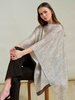 CASHMERE PRINTED PONCHO: SARATOGA: CHO