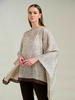CASHMERE PRINTED PONCHO: SARATOGA: CHO