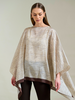 CASHMERE PRINTED PONCHO: SARATOGA: CHO