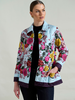 SANREMO QUILTED JACKET: BLUE
