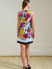 SLEEVELESS SILK DRESS SANREMO: BLUE