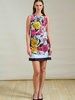 SLEEVELESS SILK DRESS SANREMO: BLUE