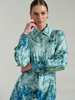 CORSICA GREEN LONG SLEEVES SILK DRESS