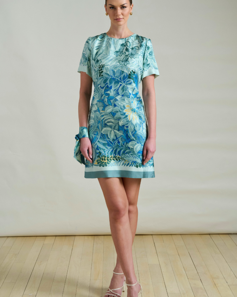 SILK CORSICA GREEN DRESS