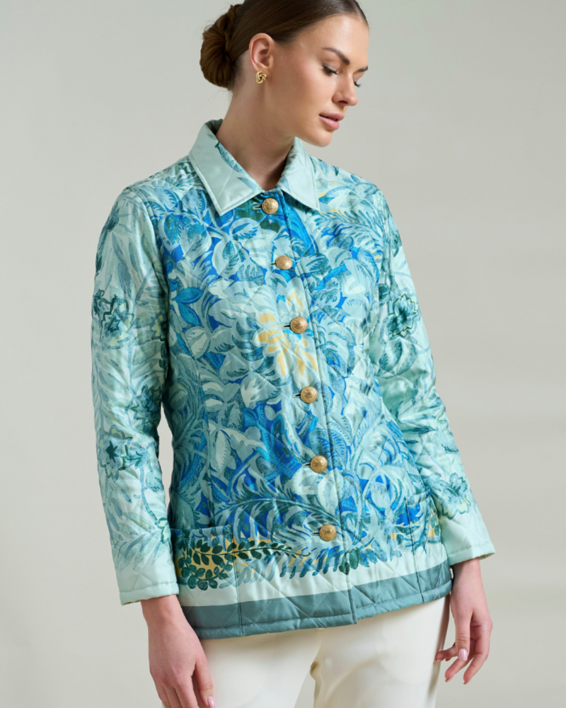 CORSICA GREEN QUILTED JACKET