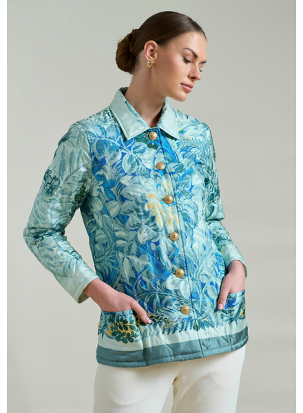 CORSICA GREEN QUILTED JACKET