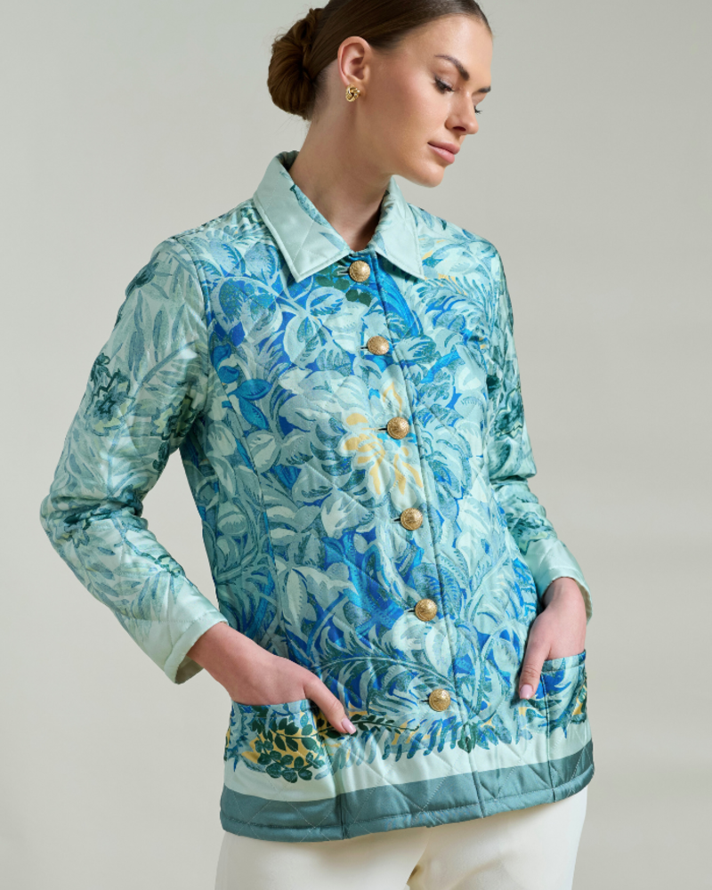 CORSICA GREEN QUILTED JACKET