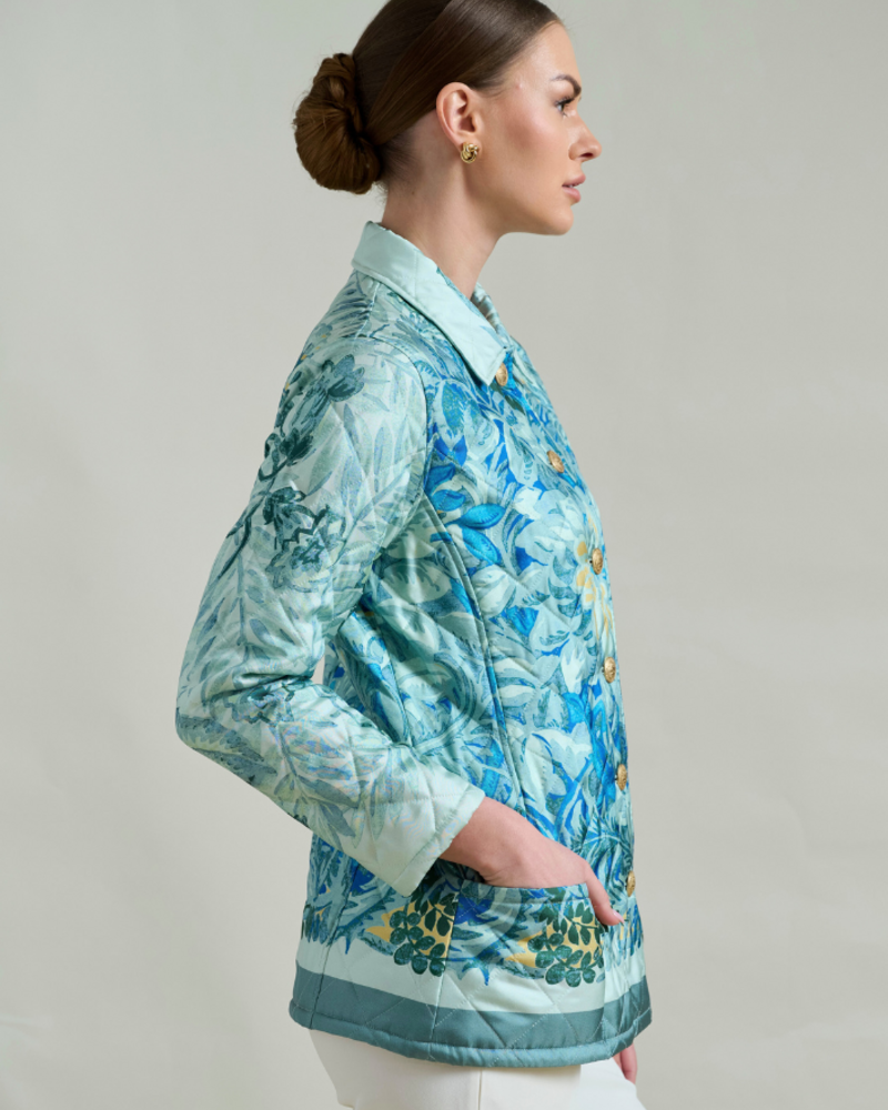 CORSICA GREEN QUILTED JACKET