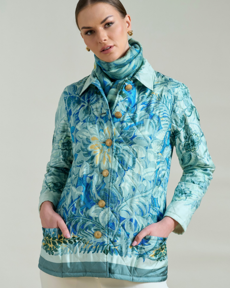CORSICA GREEN QUILTED JACKET