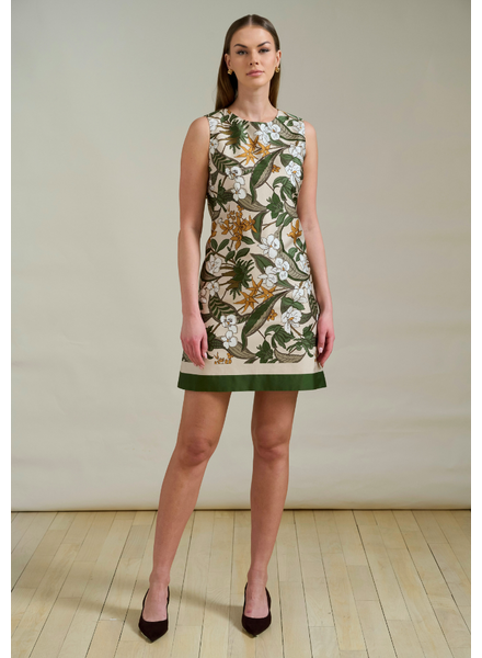 SLEEVELESS COTTON DRESS ZANZIBAR BEIGE