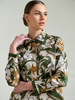 COLLARED COTTON PRINTED SHIRT ZANZIBAR BEIGE