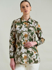 COLLARED COTTON PRINTED SHIRT ZANZIBAR BEIGE